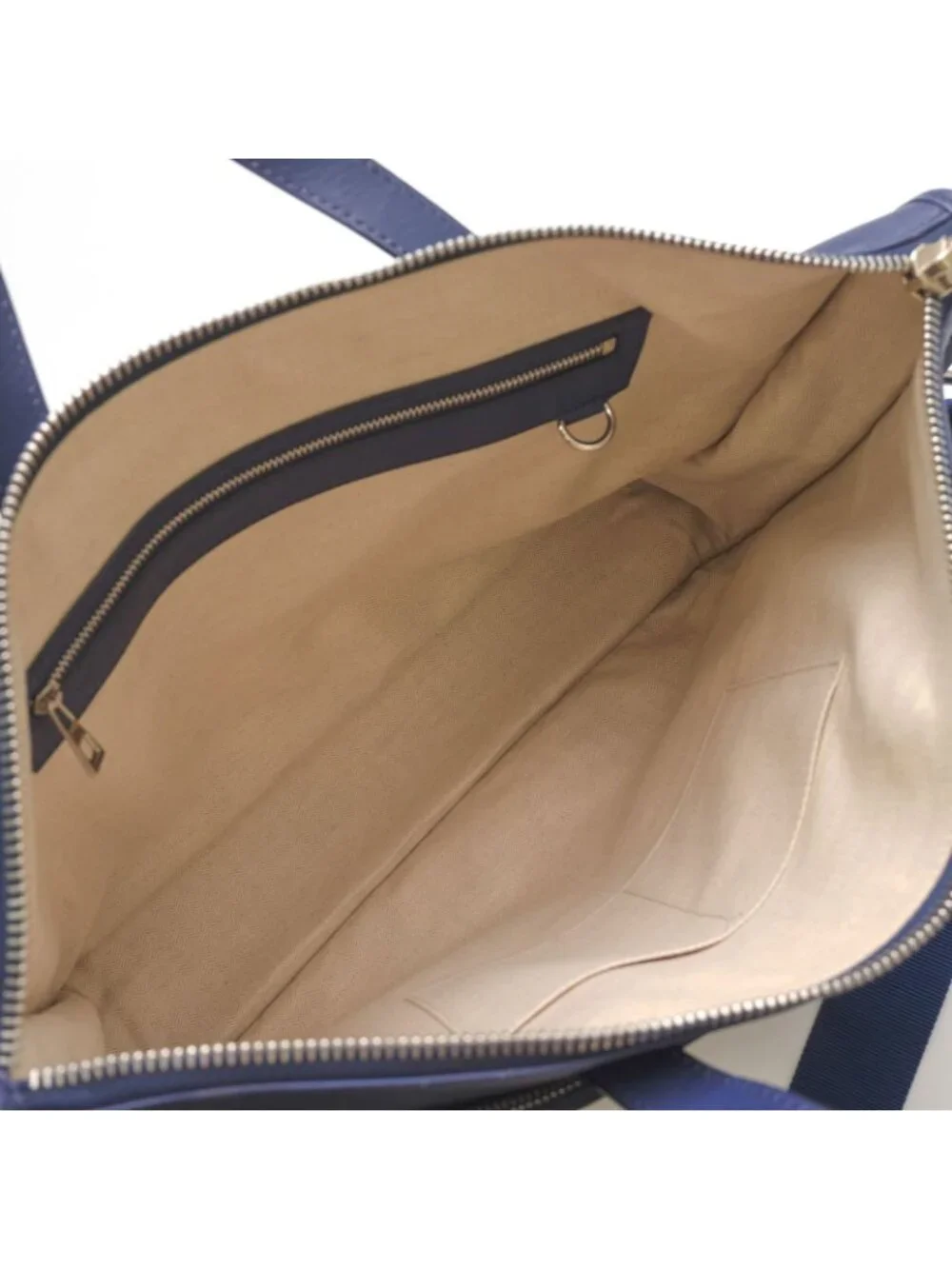Loewe Briefcase Business Leather Navy 358.29 New Toledo Wide New Anagram